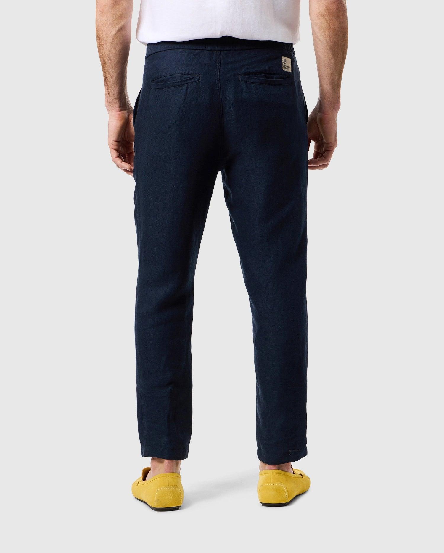 MENS FATE LINEN DRAWSTRING PANT - B6P471C200 Product Image