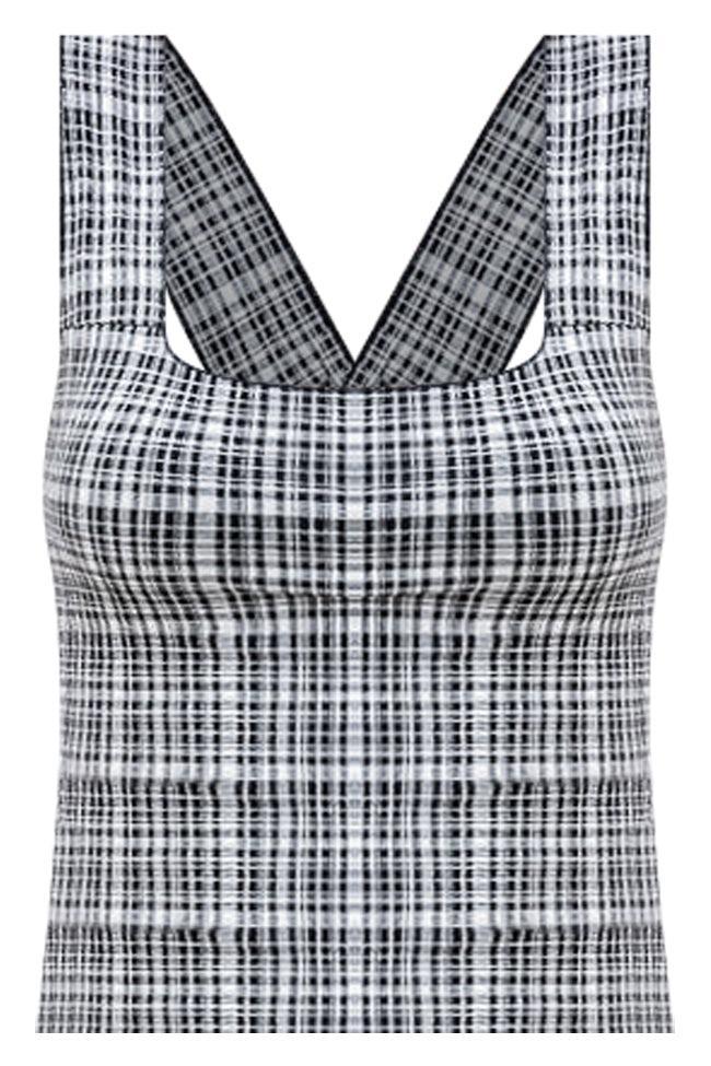 My Lucky Day Black Plaid Tank FINAL SALE Product Image