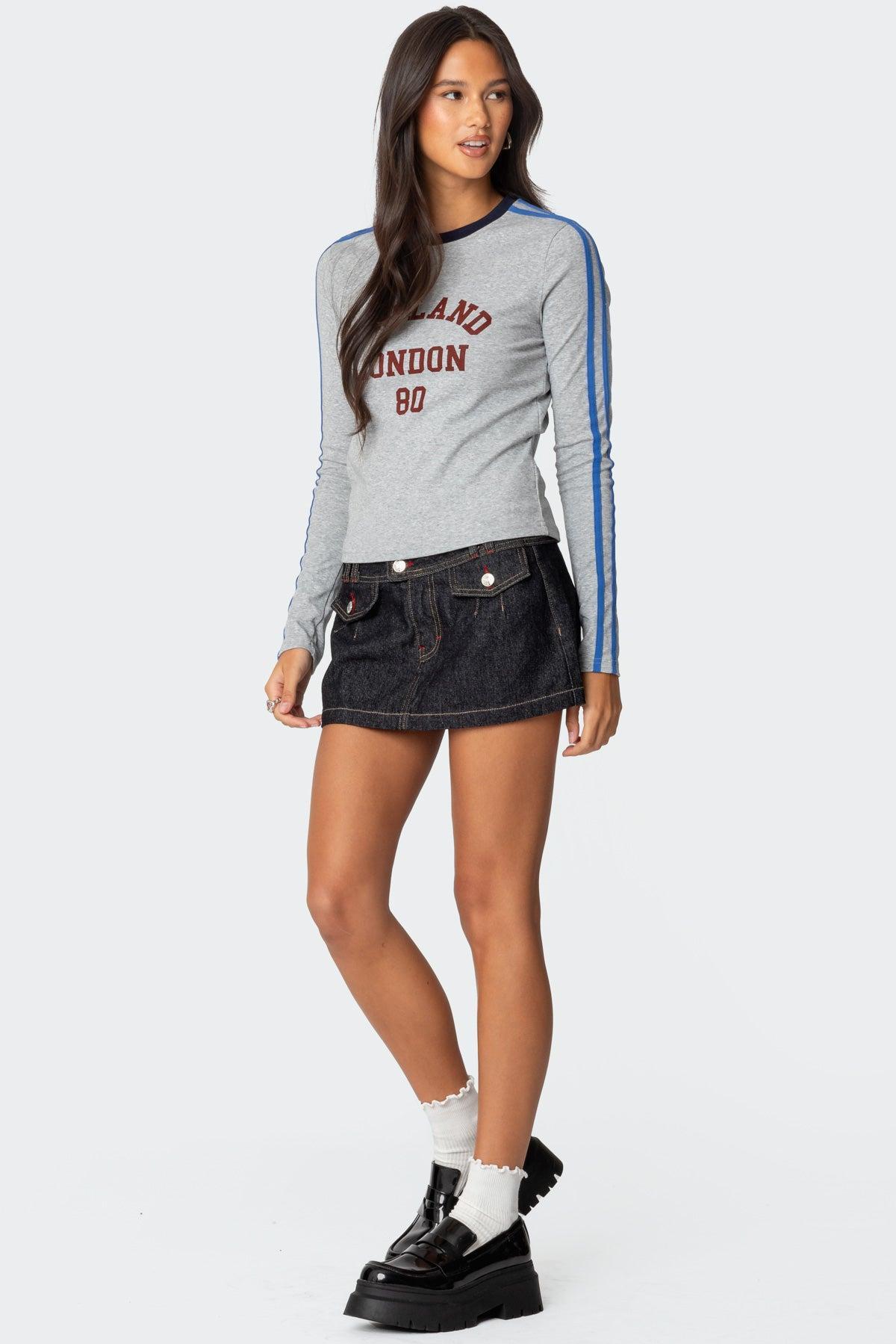 UK Contrast Stripe T Shirt Product Image