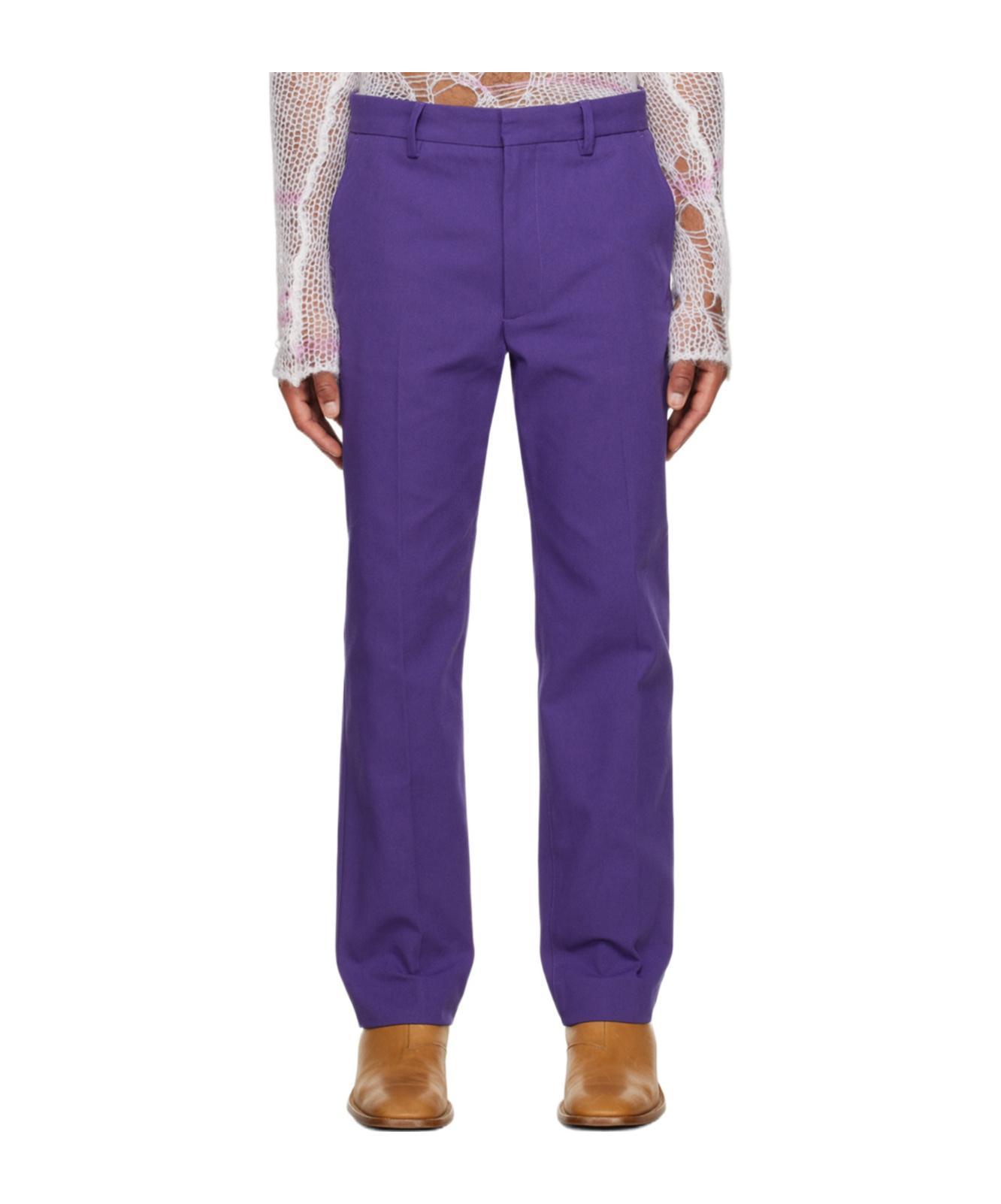 ACNE STUDIOS Purple Three-pocket Trousers In Bmz Electric Purple Product Image