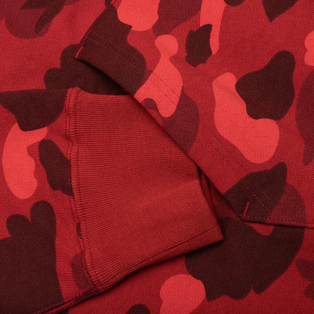 Color Camo Pullover Hoodie - Red Male Product Image