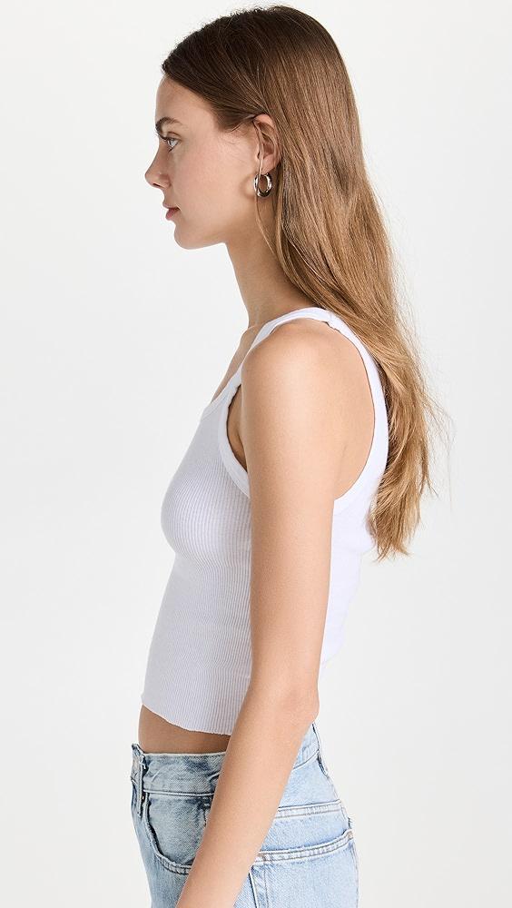 RE/DONE Cropped ribbed tank | Shopbop Product Image