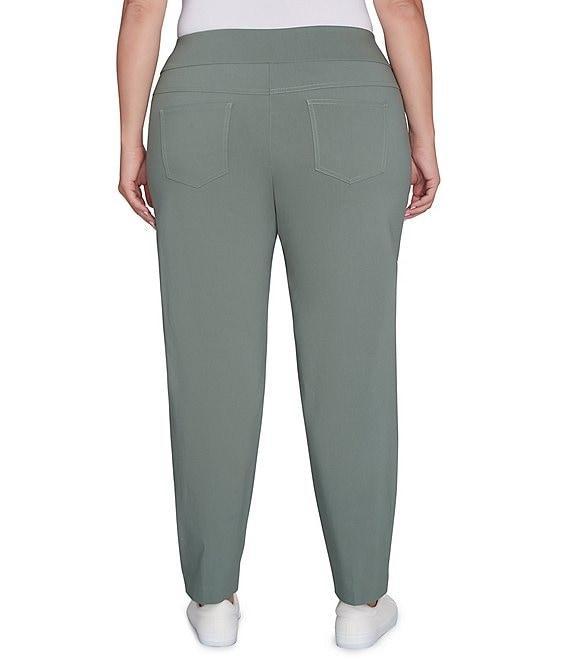 Ruby Rd. Plus Size Pull-On Millennium Tech Straight Leg Pants Product Image