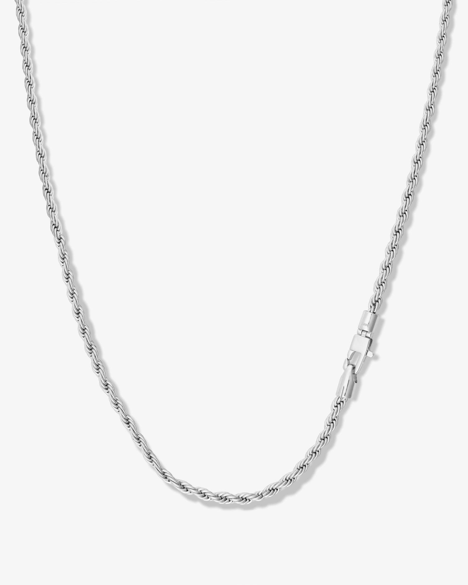 Rowan Rope Chain Necklace - Silver Product Image