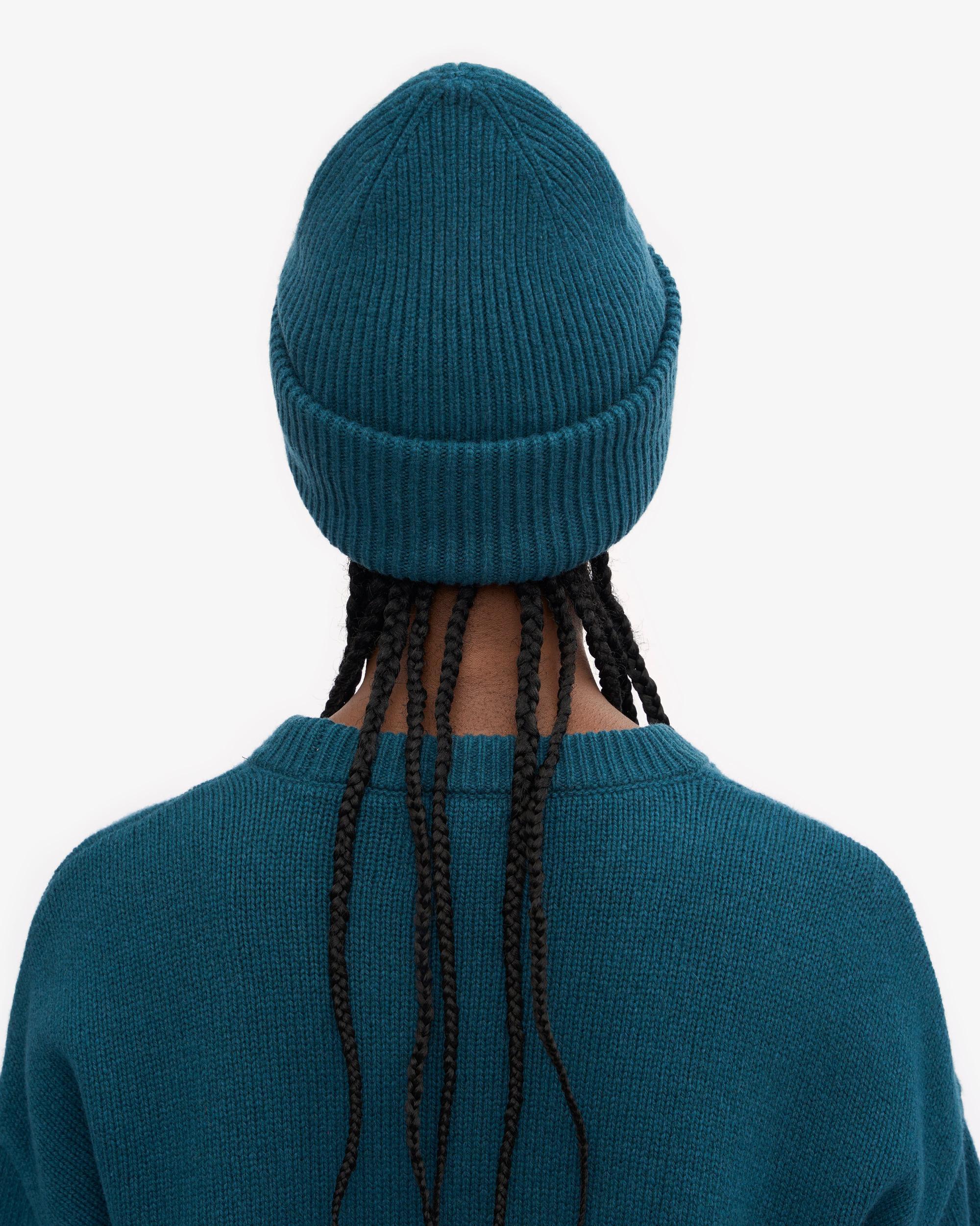 Merino Wool Hat - Emerald Green Product Image