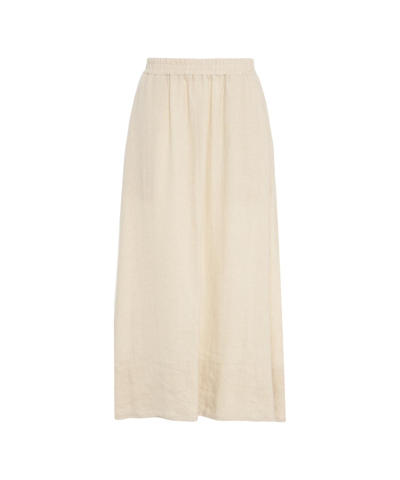 Linen skirt with pockets Product Image