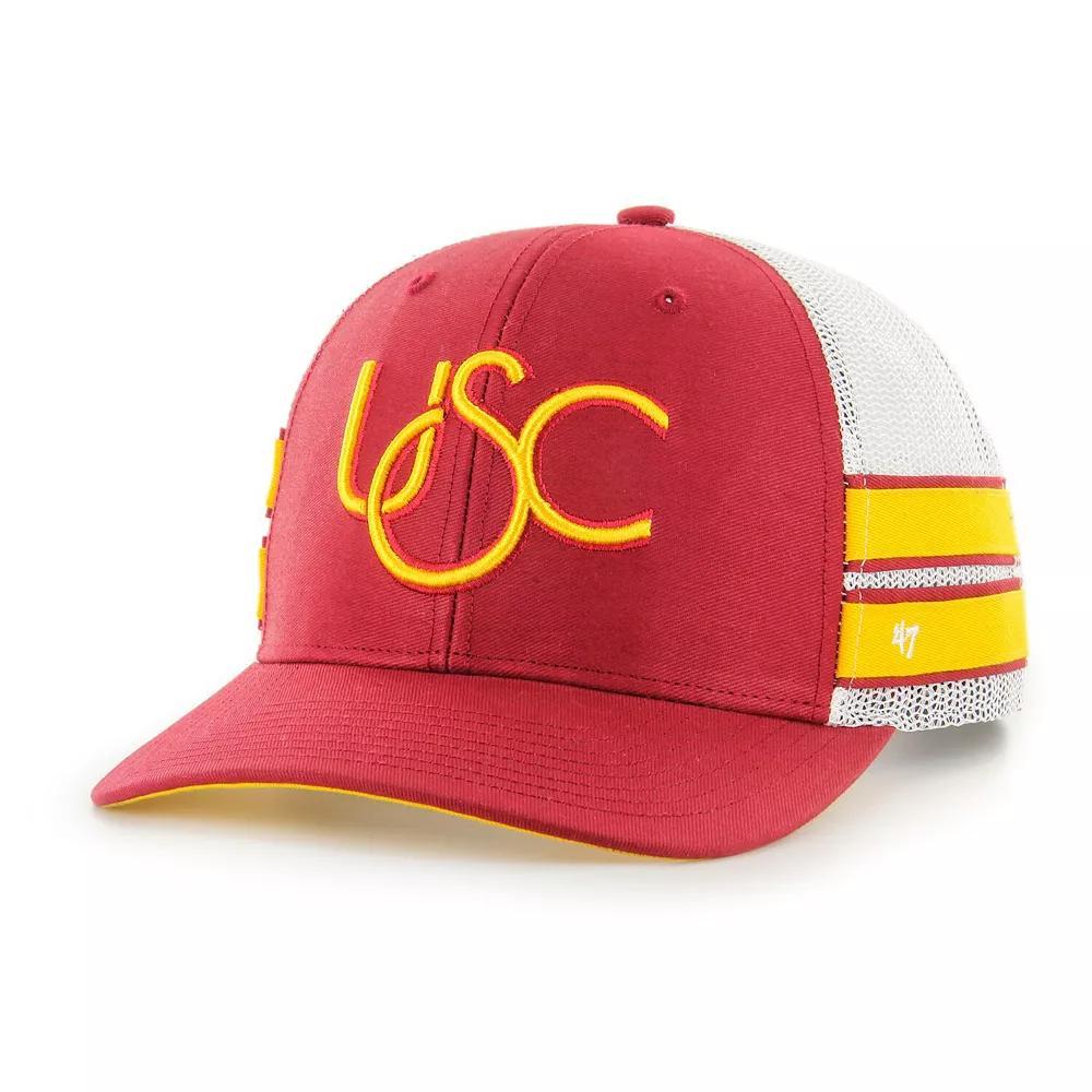 Men's '47 Cardinal USC Trojans Straight Eight Adjustable Trucker Hat, Red Product Image