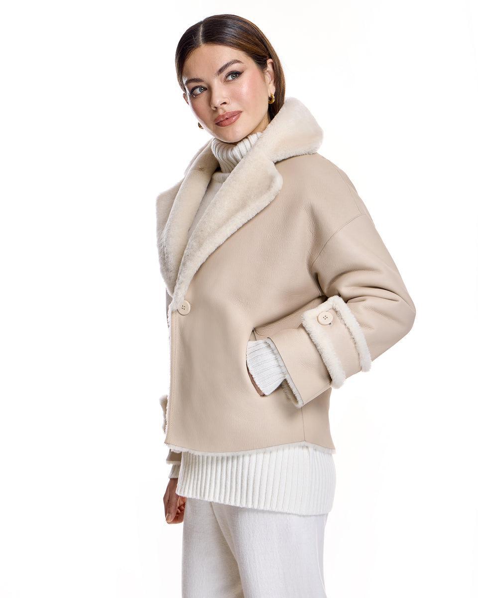 REVERSIBLE SHEARLING LAMB JACKET Product Image