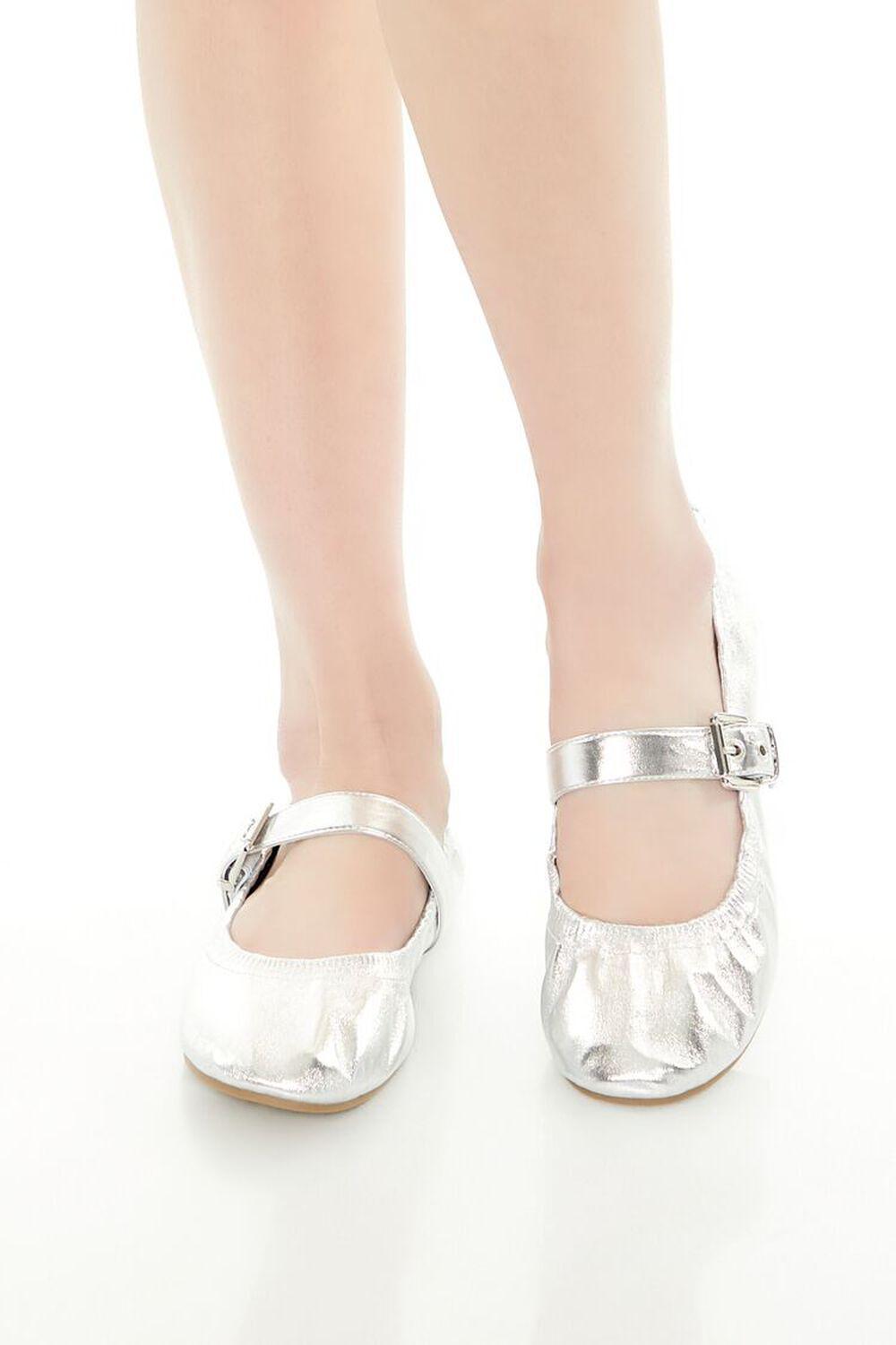 Metallic Mary Jane Ballet Flats | Forever 21 Product Image