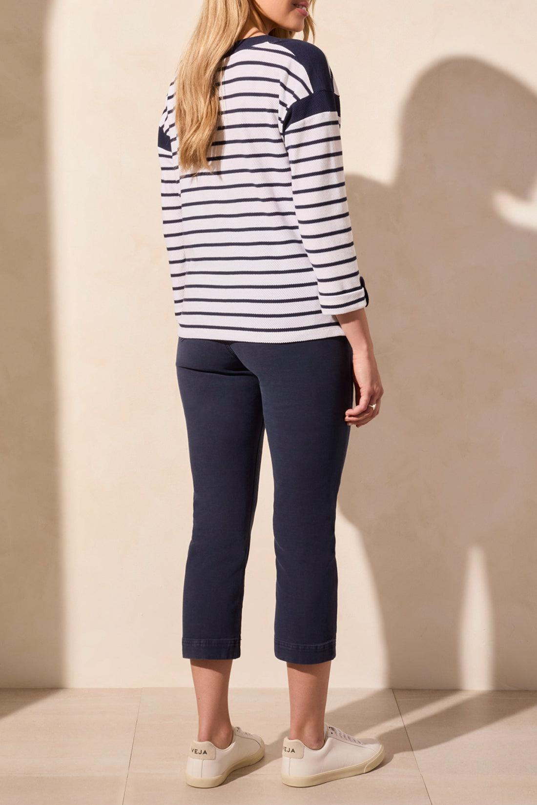 3/4 Boat Neck Top Product Image