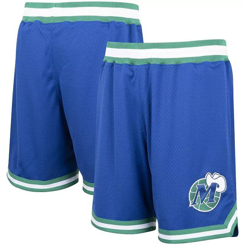 Men's Mitchell & Ness Blue Dallas Mavericks 1998/99 Hardwood Classics Authentic Shorts, Size: Large Product Image