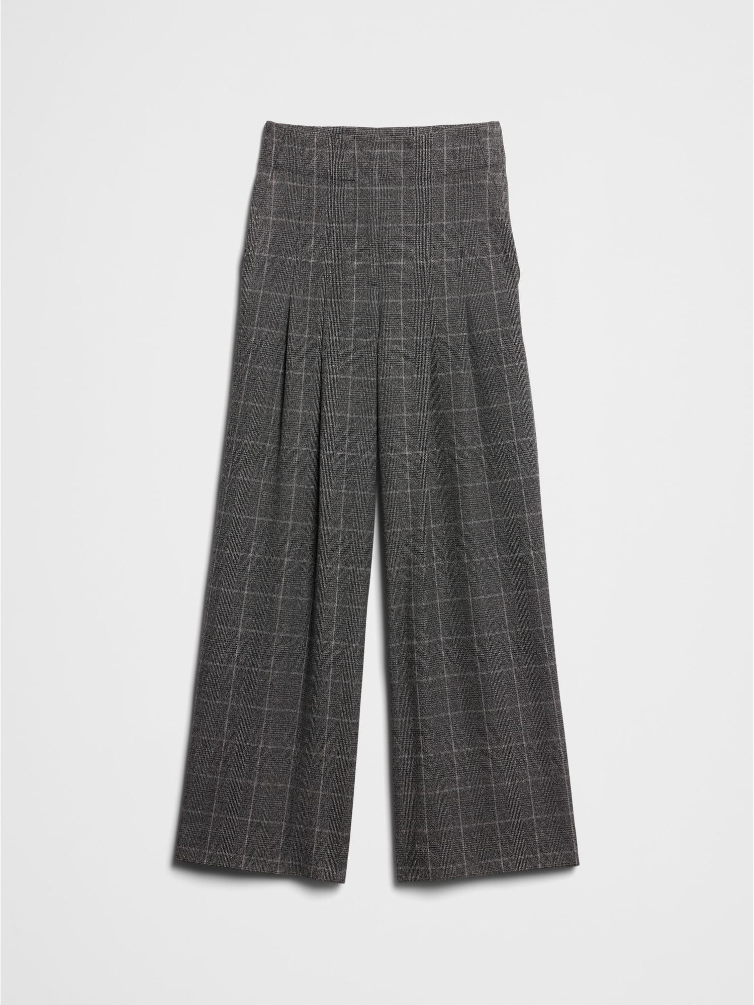 Ultra High-Rise Wide-Leg Flannel Trouser Product Image