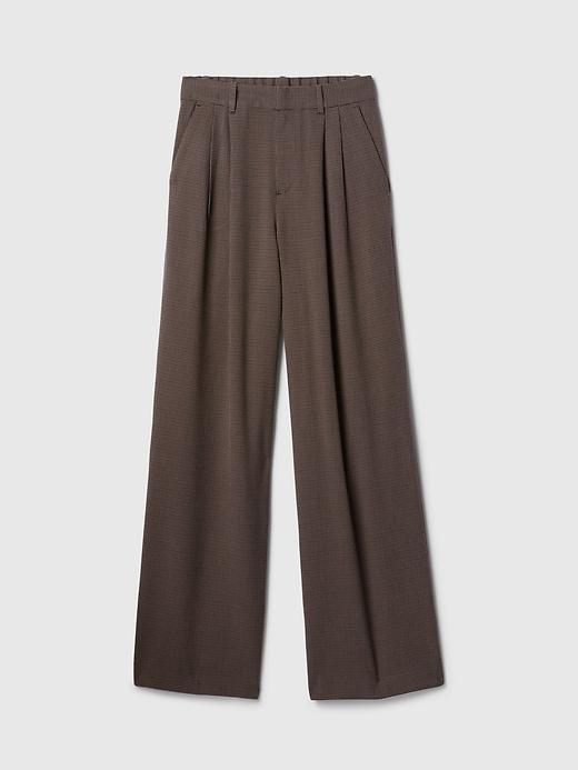 365 High Rise Brushed Twill Pleated Trousers Product Image