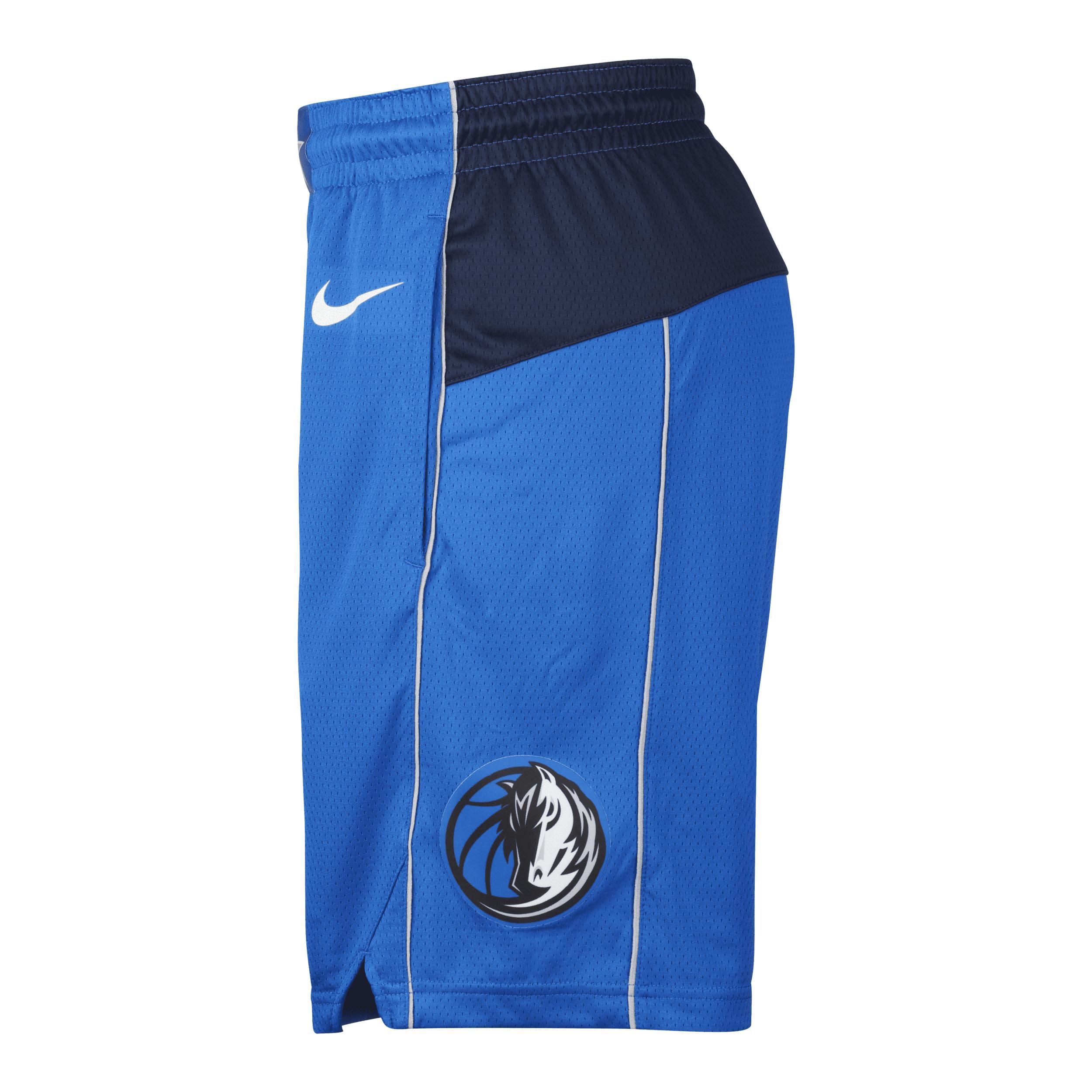 Dallas Mavericks Icon Edition Nike Mens NBA Swingman Shorts | AJ5599-480 Product Image