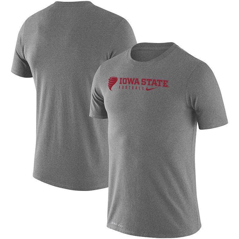 Mens Nike Heather Gray Iowa State Cyclones Changeover LegendPerformance T-Shirt Product Image