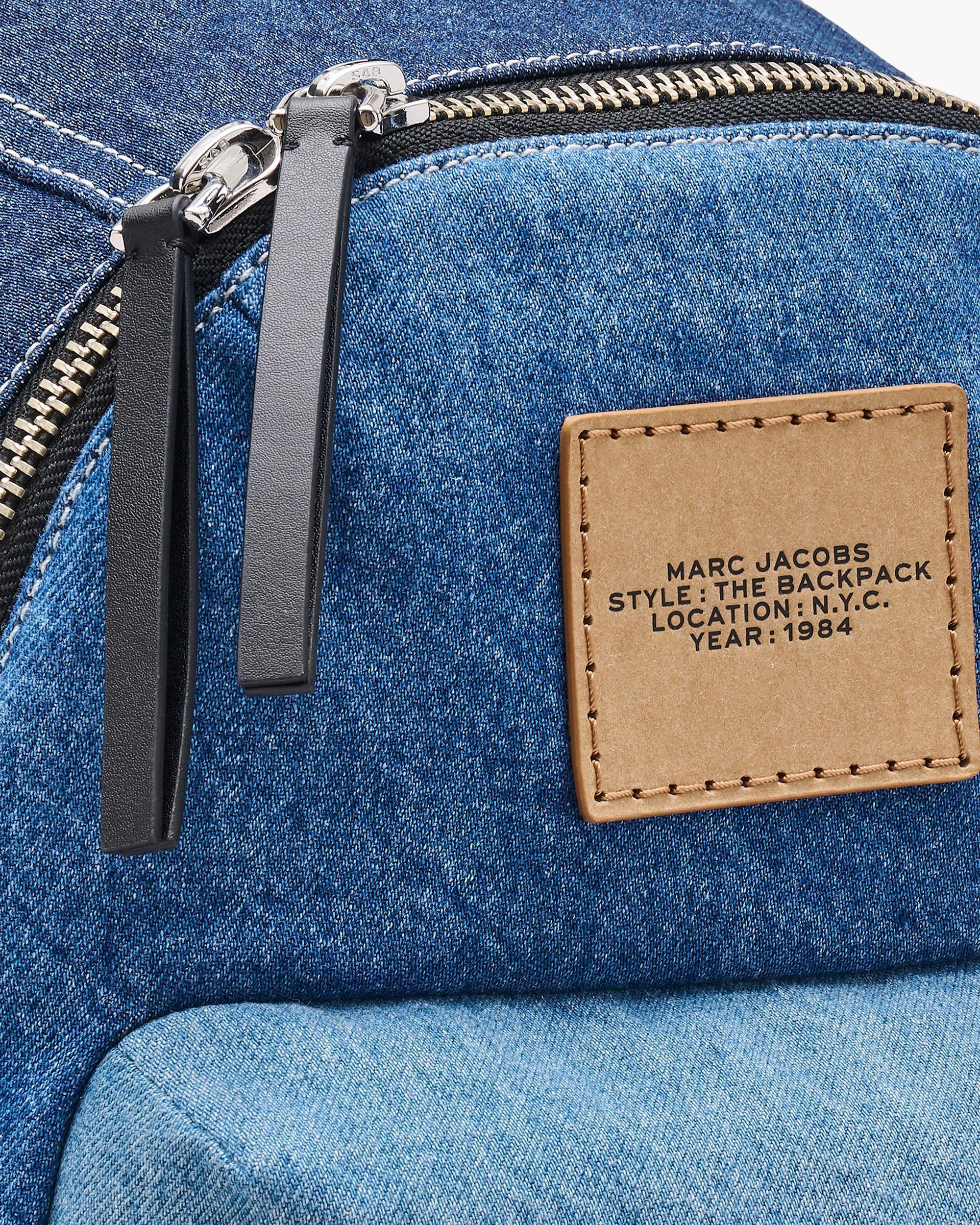 The Biker Colorblock Denim Large Backpack Product Image