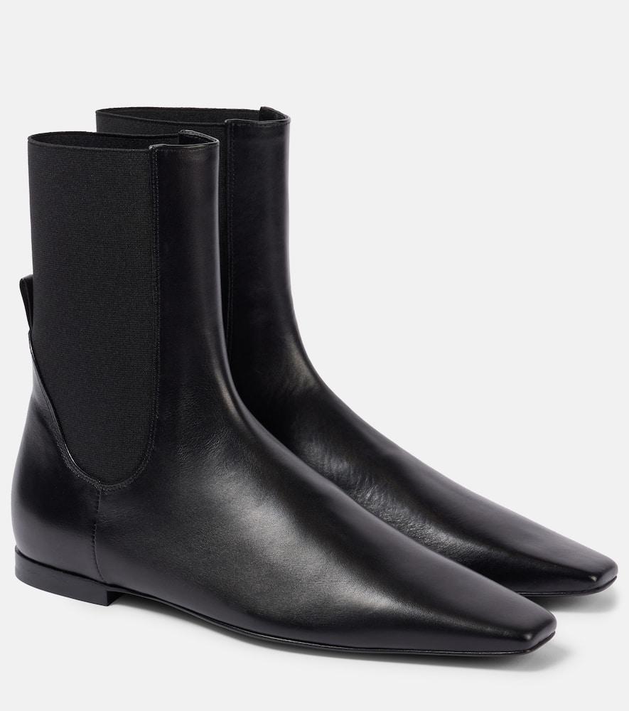 TOTÊME Leather Chelsea Boots Black Product Image