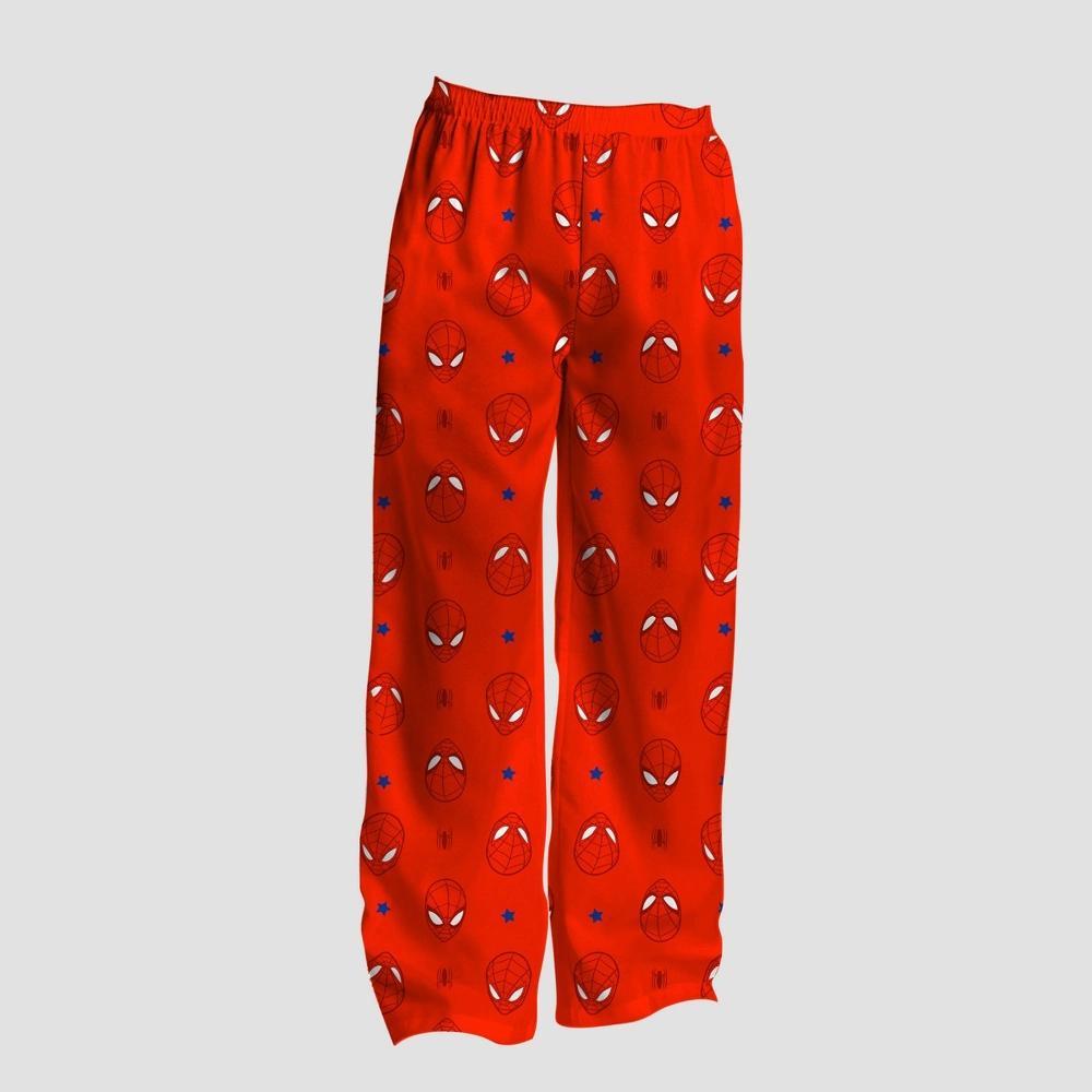 Mens Spider-Man Pajama Pants - Red Product Image