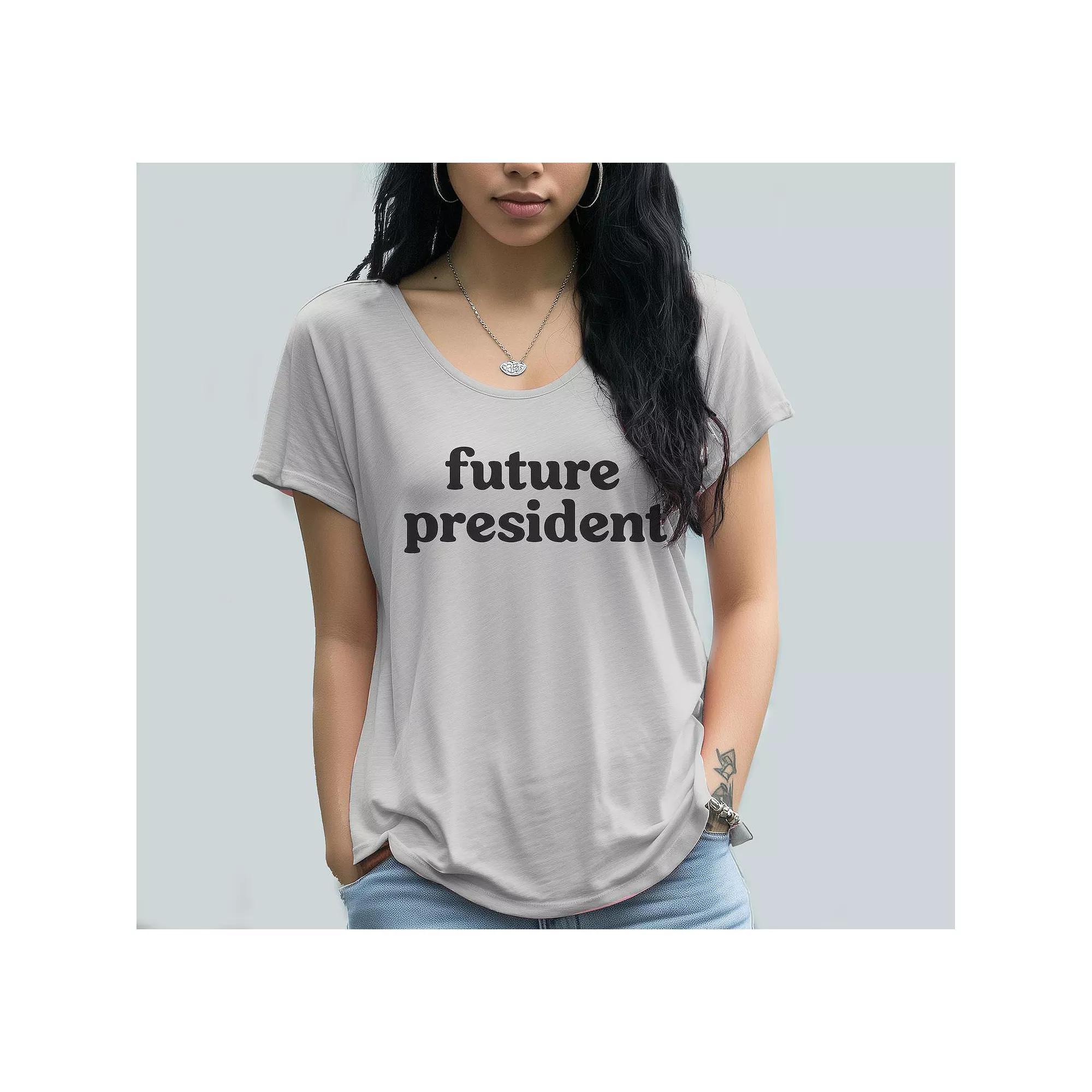 Junior's Grayson Threads Future President Graphic Tee, Women's,  Product Image