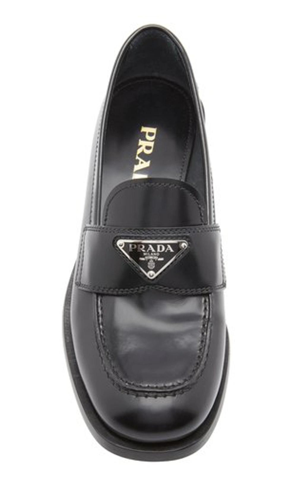 Leather Loafers In Black Product Image