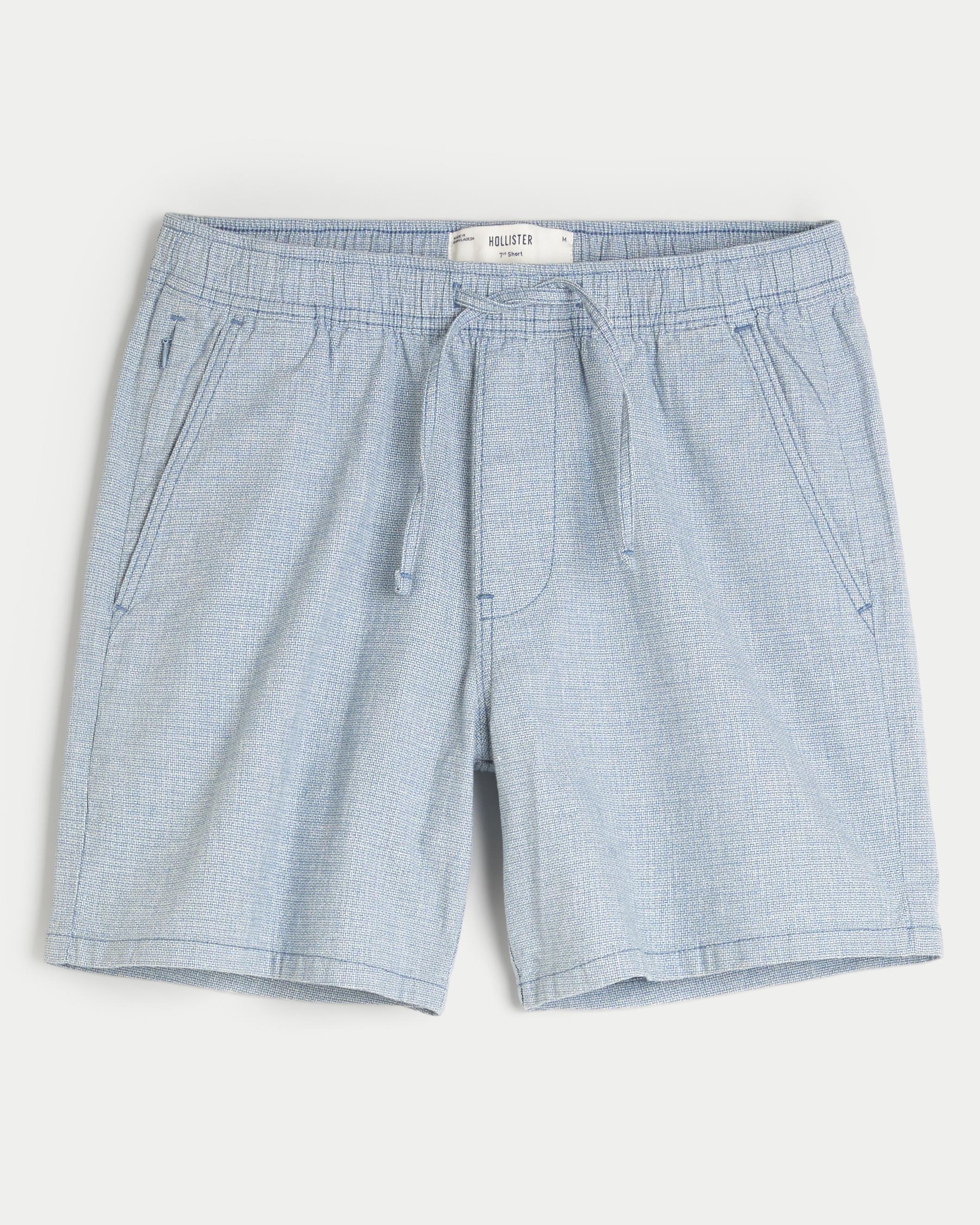 Linen-Blend Pull-On Shorts 7” Product Image