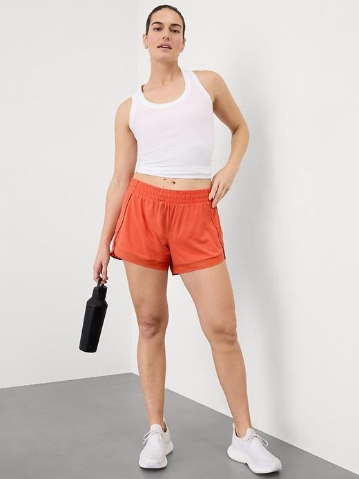 Mesh Racer Run Mid Rise 4 Short Product Image