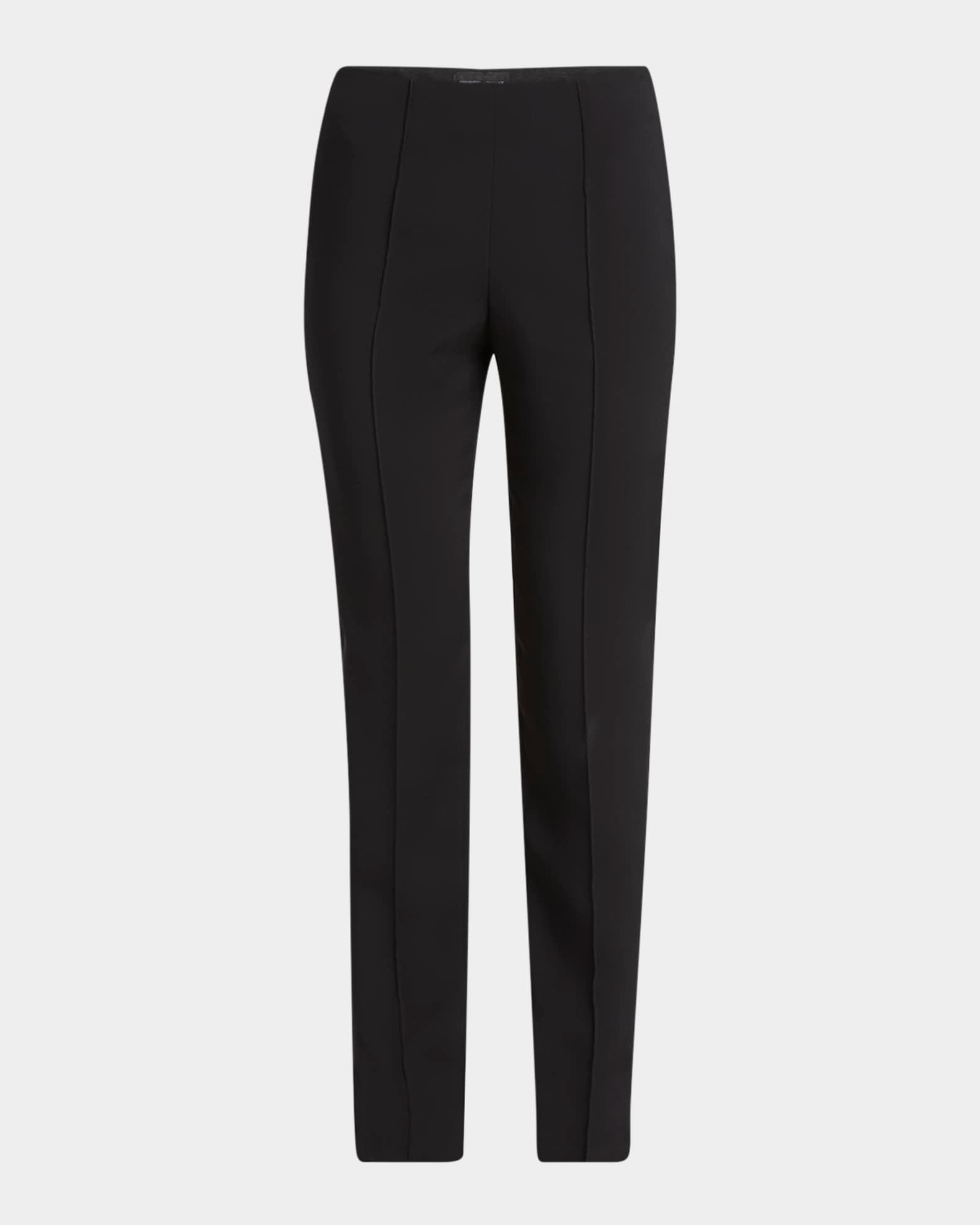 Pintuck Slim-Leg Cady Trousers Product Image