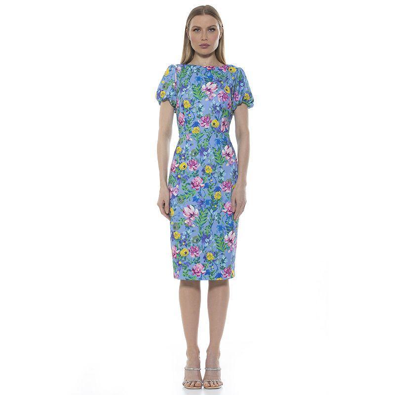 Womens ALEXIA ADMOR Odette Midi Sheath Dress Product Image