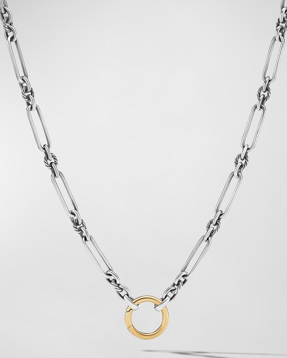 Lexington Chain Necklace in Silver with 18K Gold, 4.5mm Product Image