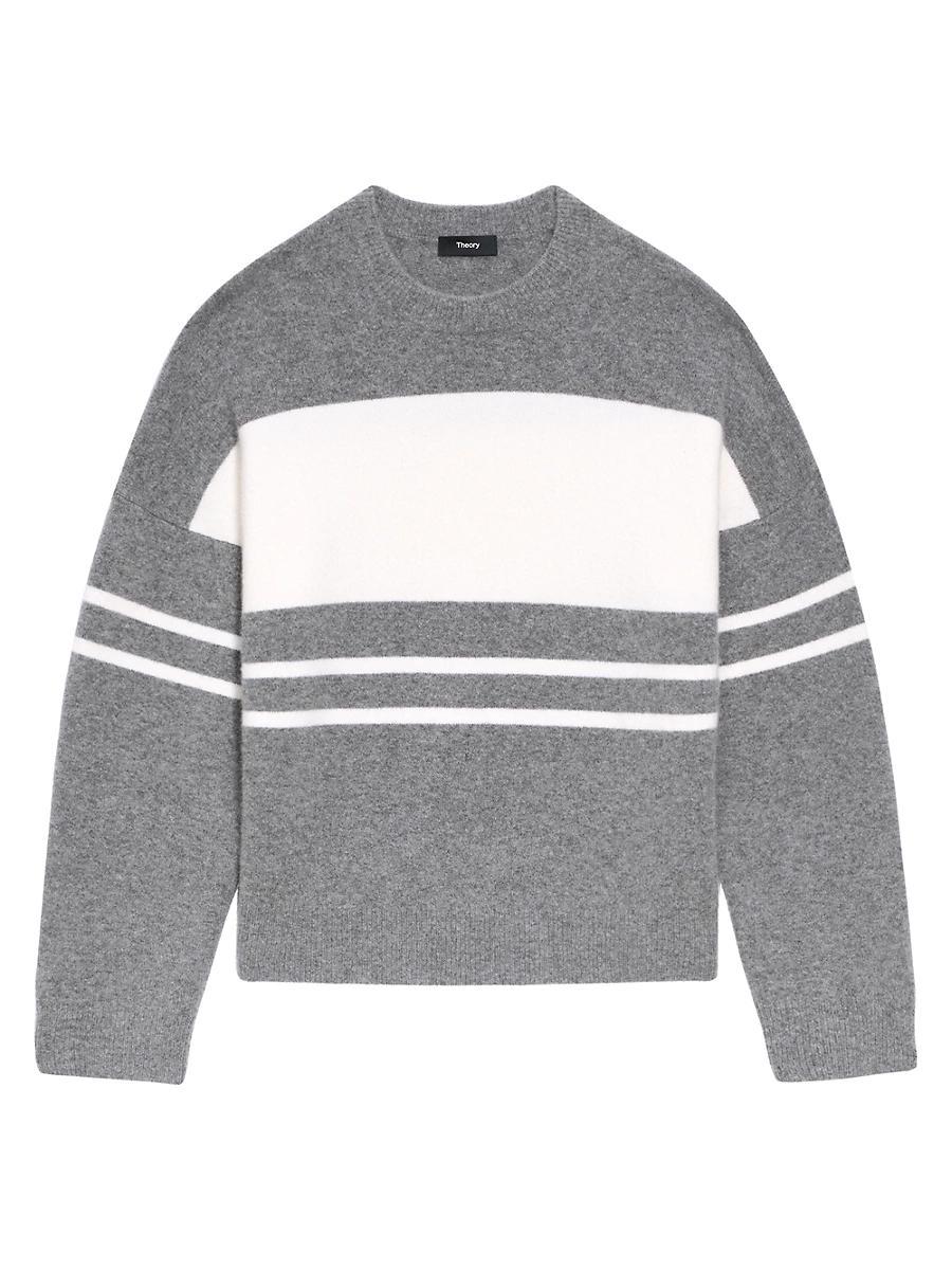 Womens Color Block Wool-Blend Sweater Product Image