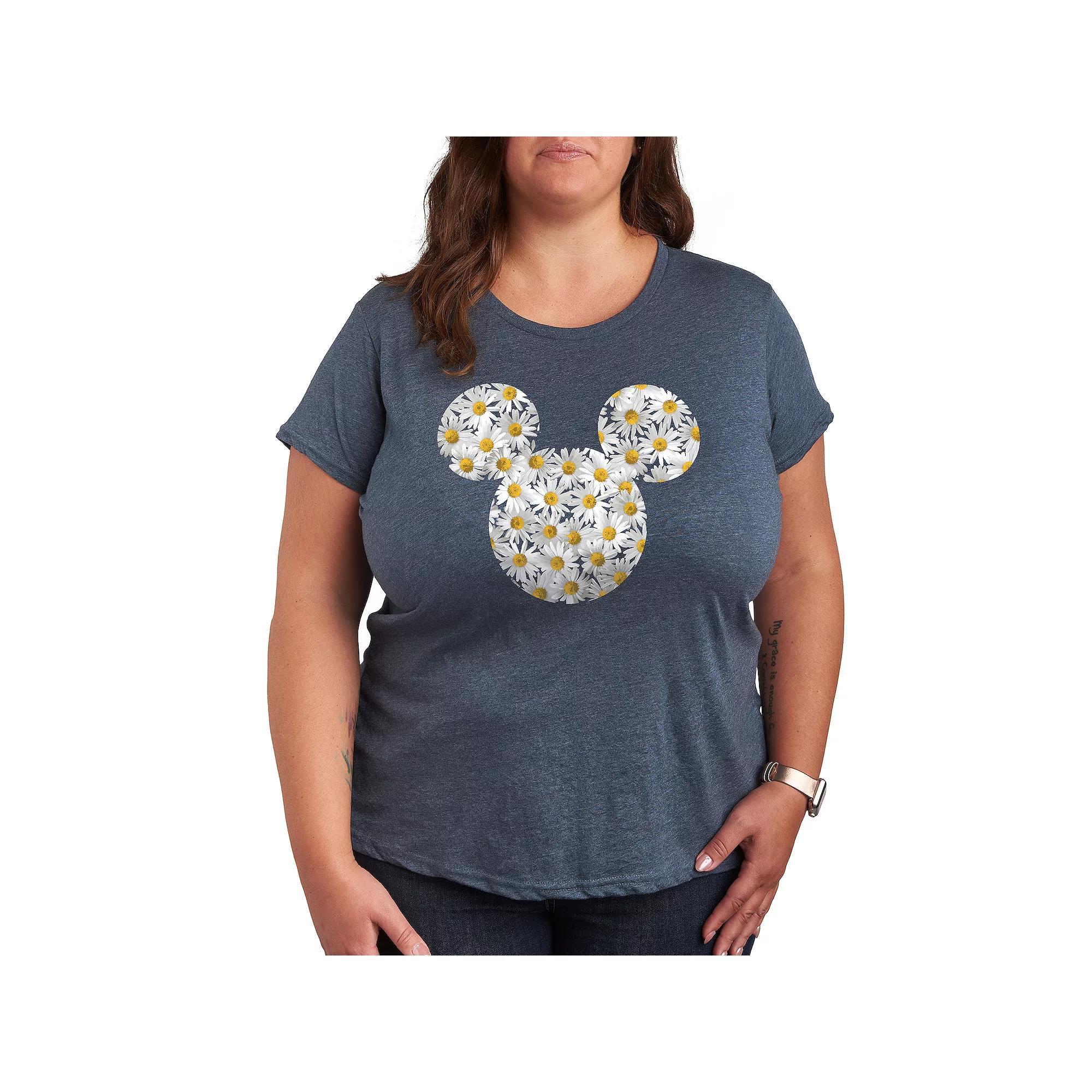 Disney's Mickey Mouse Plus Daisies Graphic Tee, Women's,  Product Image