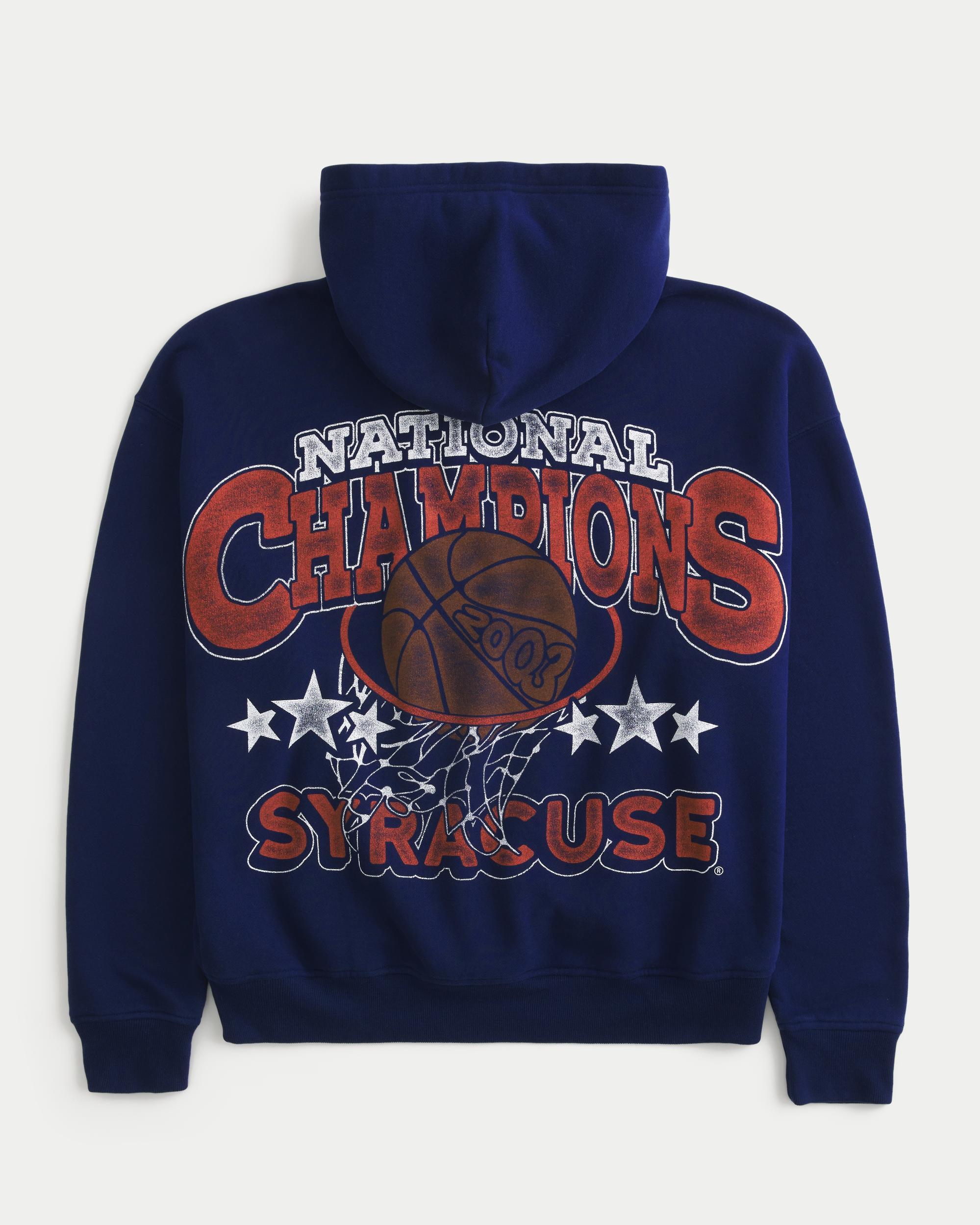 Boxy UConn Graphic Hoodie Product Image