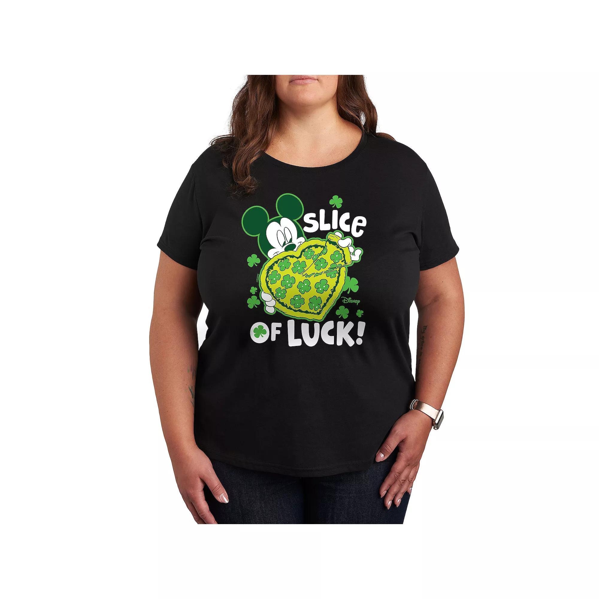 Disney's Mickey Mouse Plus Slice Of Luck Graphic Tee, Women's,  Product Image