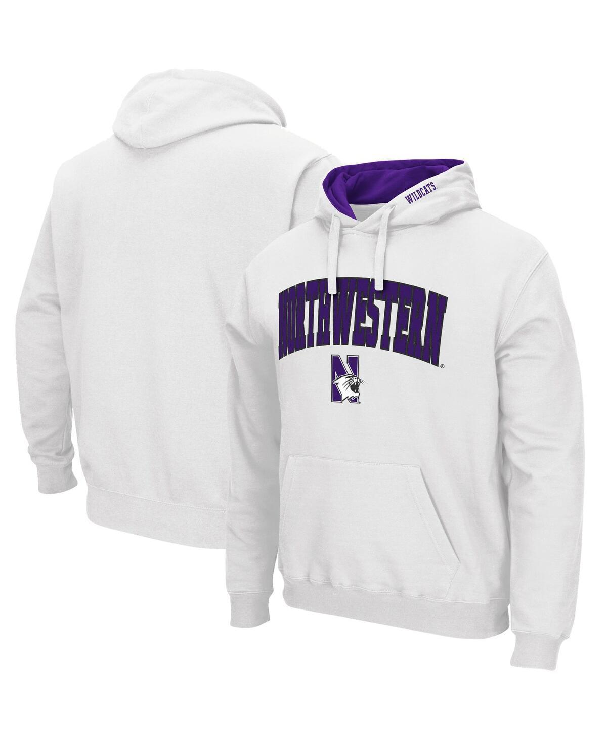 Mens Colosseum Northwestern Wildcats Arch & Logo 3.0 Pullover Hoodie Product Image