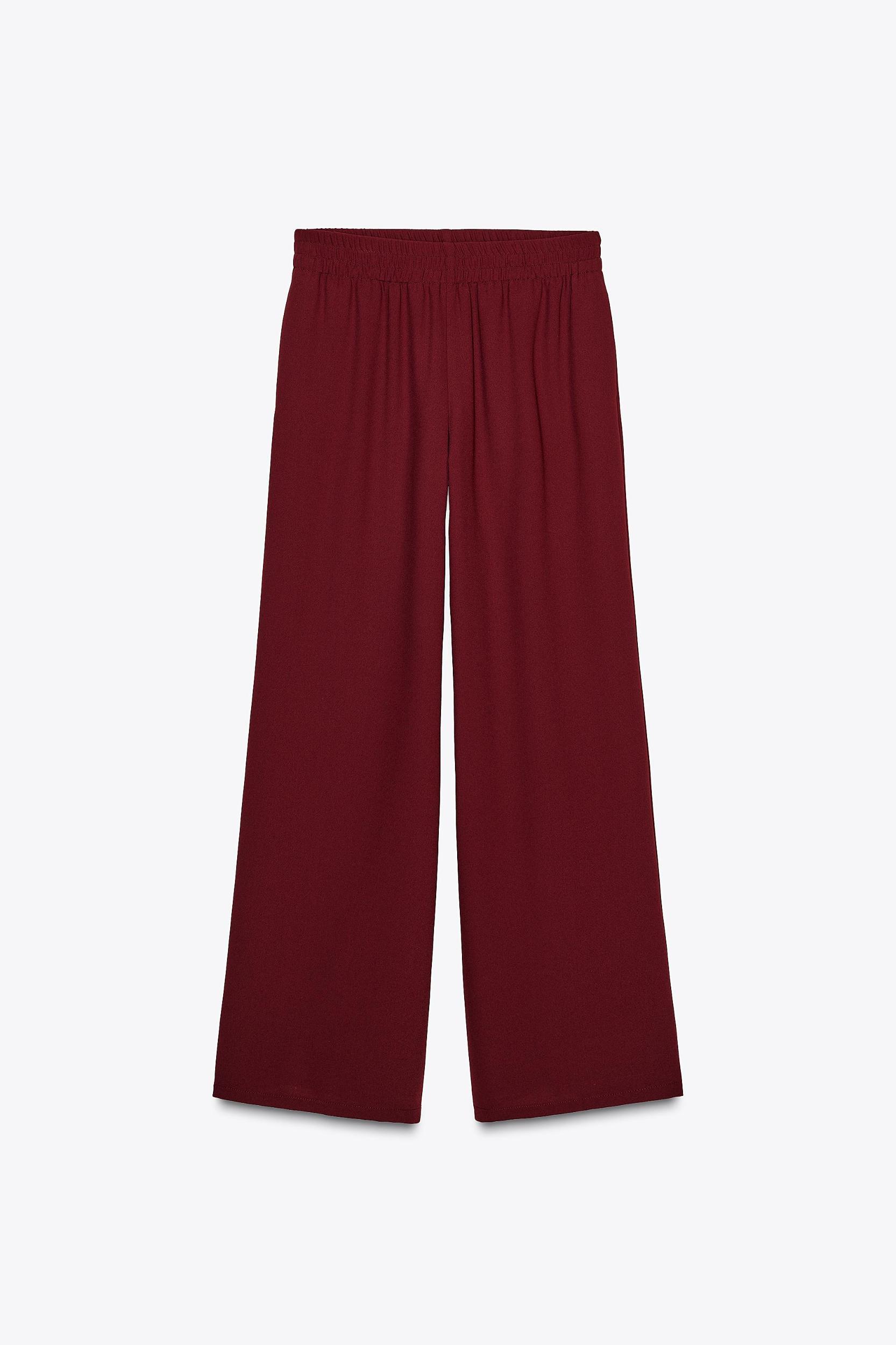 CREPE WIDE LEG PANTS Product Image