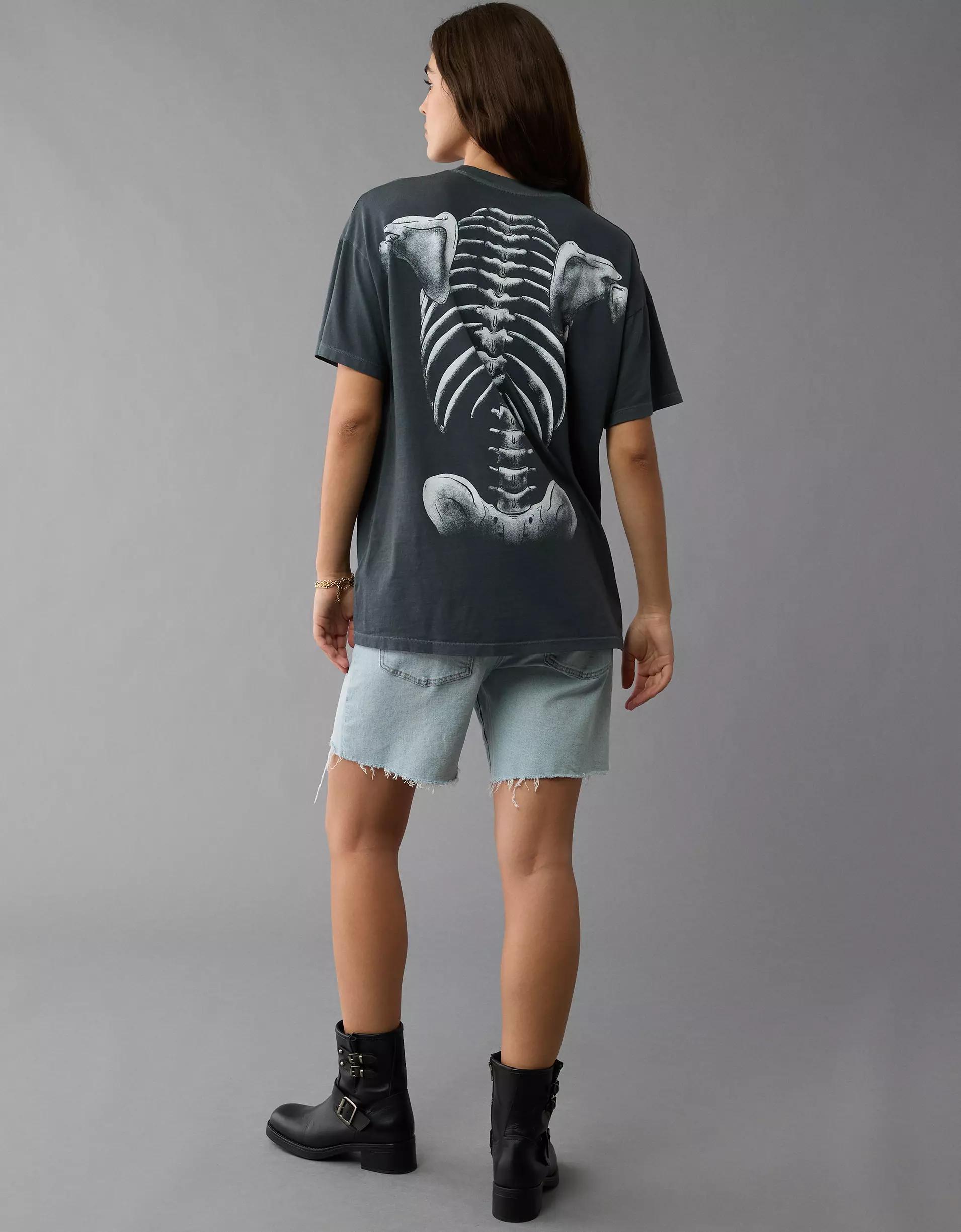 AE Oversized Halloween Graphic T-Shirt Product Image