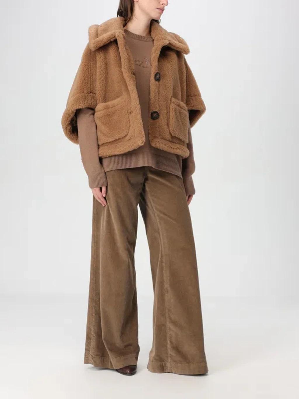 MAX MARA Brown Terzo Jacket In Dark Brown Product Image