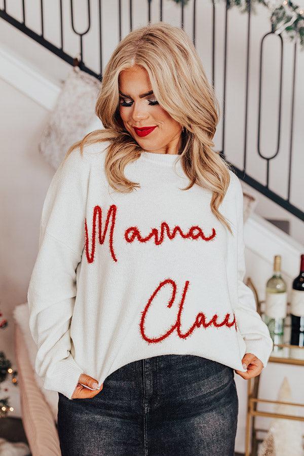 Mama Claus Tinsel Sweater Curves Product Image