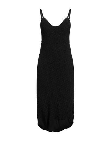 JIL SANDER Exclusive Textured Cotton-blend Midi Dress In Black Product Image