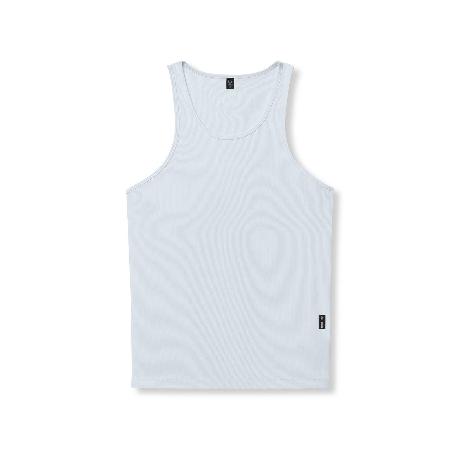 0986. Creora® Tech Ribbed Tank - Ice Blue Product Image