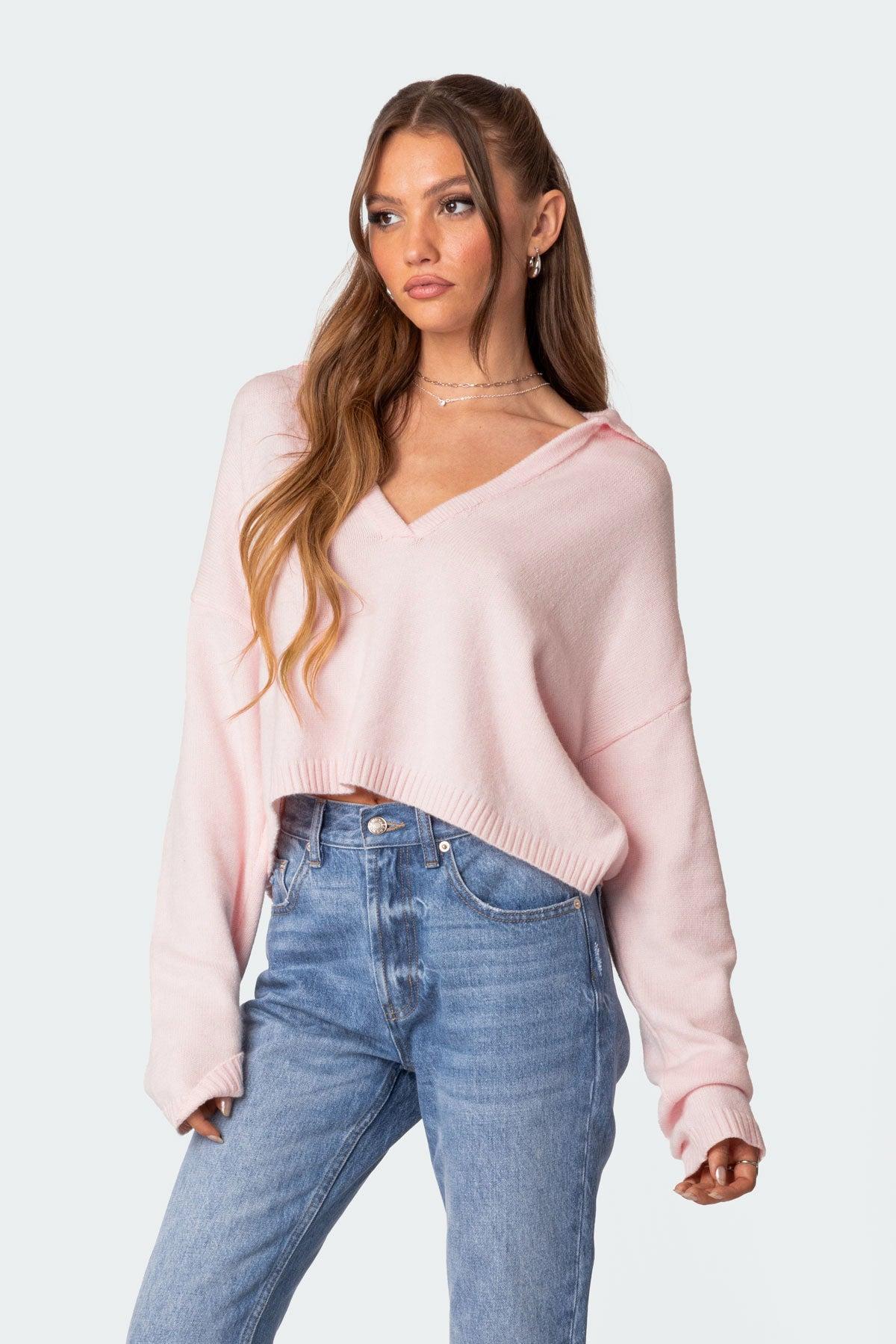 Marcie Oversize Cropped Sweater Product Image