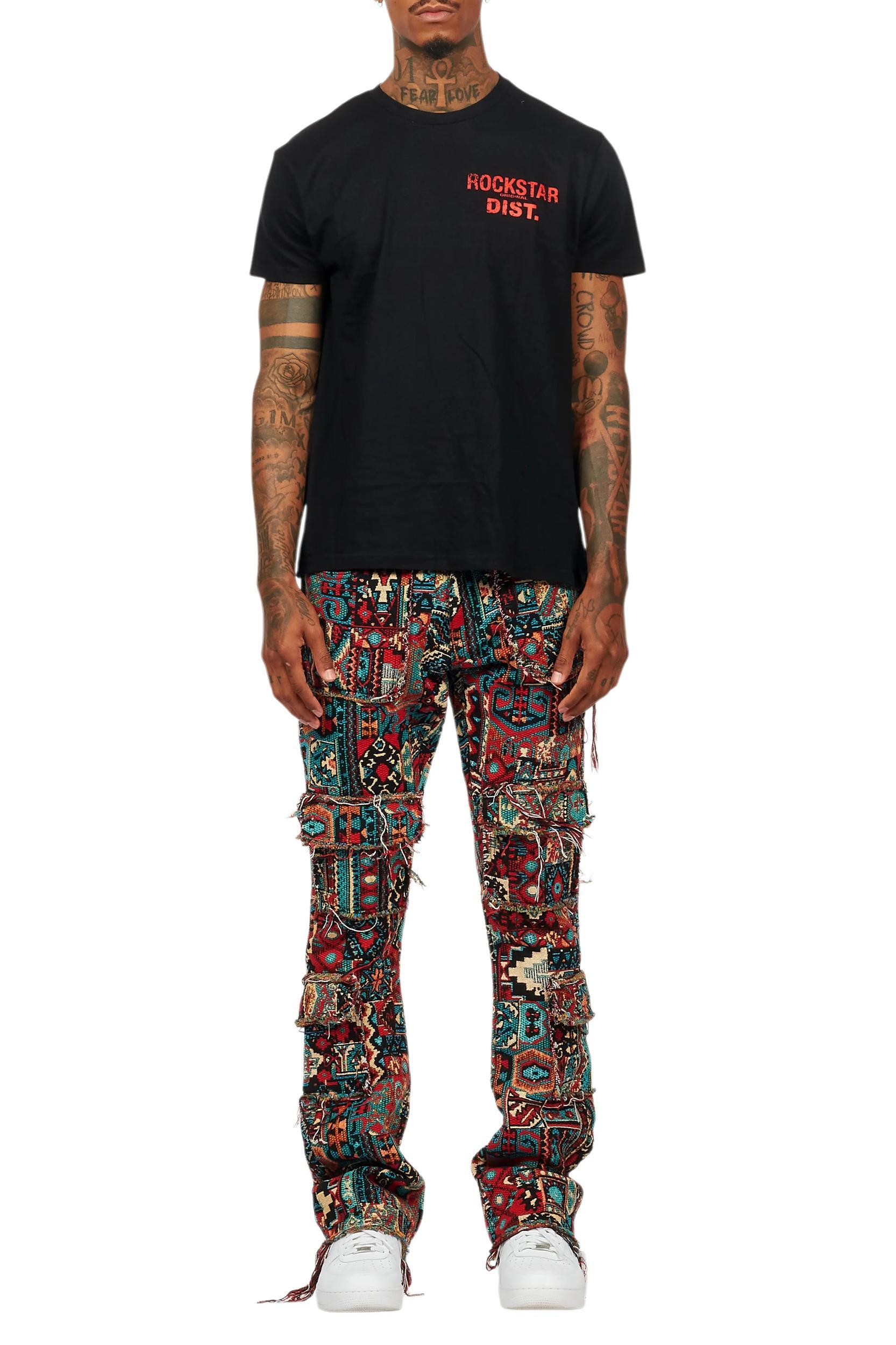 Lake Black/Red T-Shirt/Tapestry Jean Bundle Male Product Image