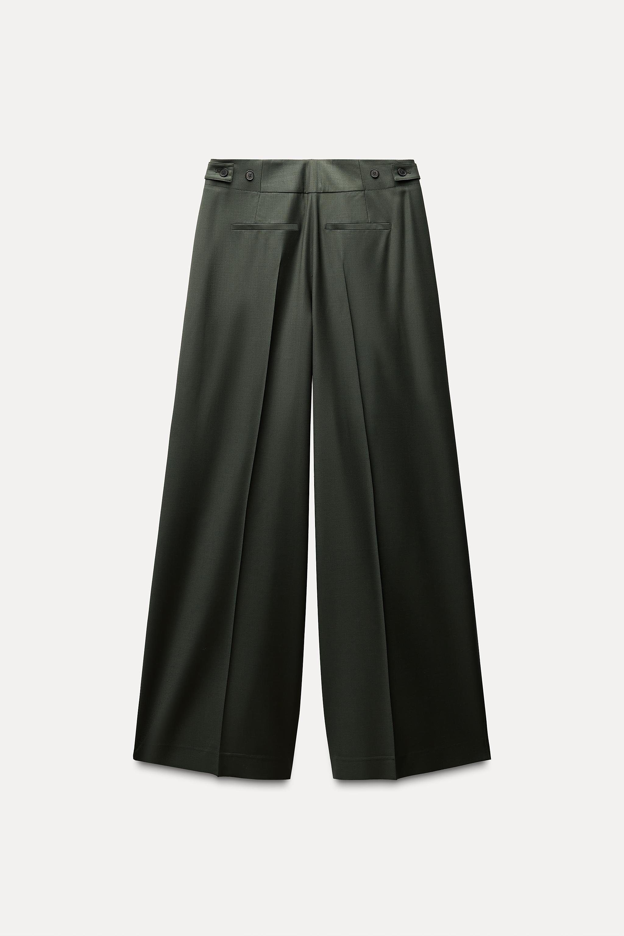 ZW COLLECTION PLEATED WOOL BLEND PANTS Product Image