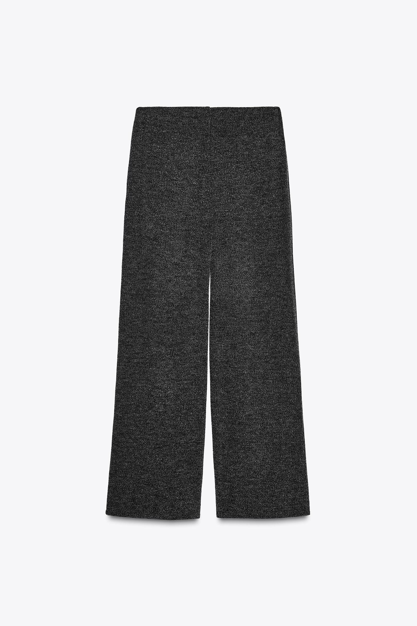 RIBBED WIDE LEG PANTS Product Image