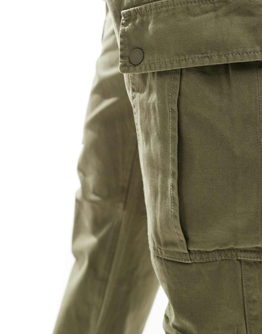 Scalpers icon gannet cargo pants in khaki Product Image