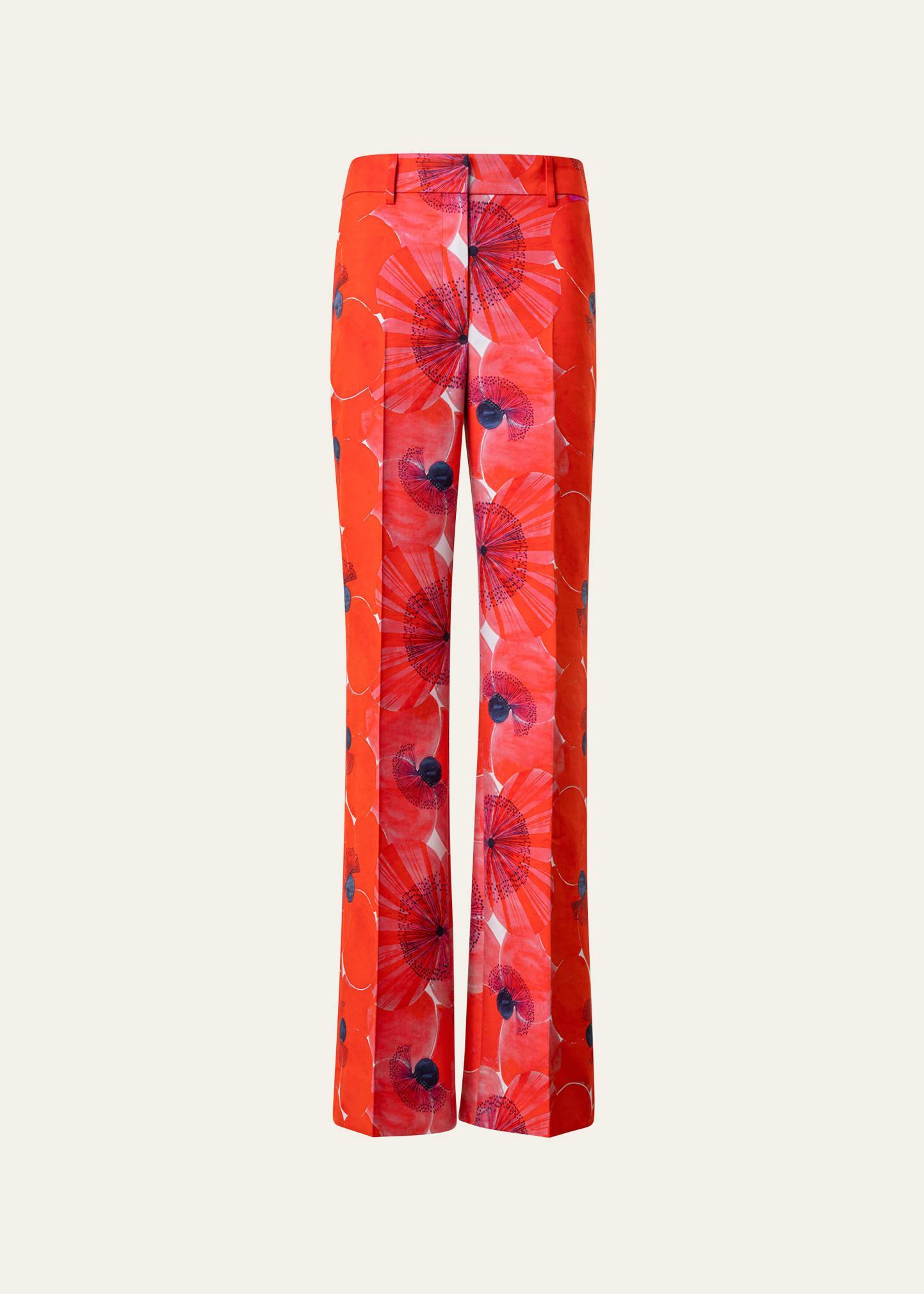 Womens Florine Poppy Wide-Leg Pants Product Image