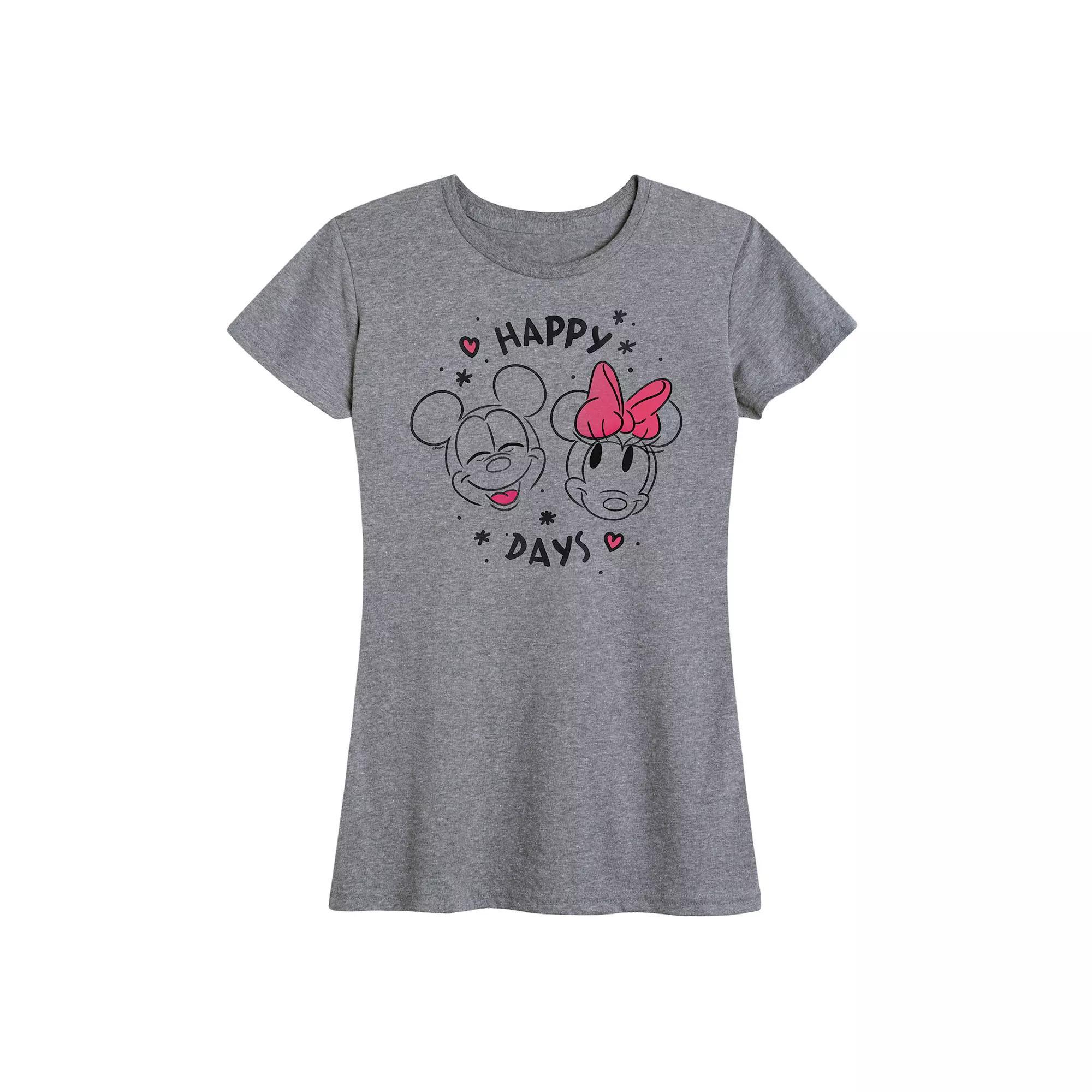 Disney's Mickey & Minnie Mouse Women's Happy Days Graphic Tee,  Product Image