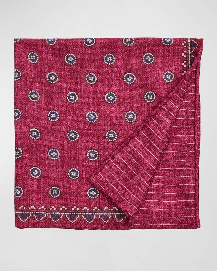 Men's Silk Double-Faced Pocket Square Product Image