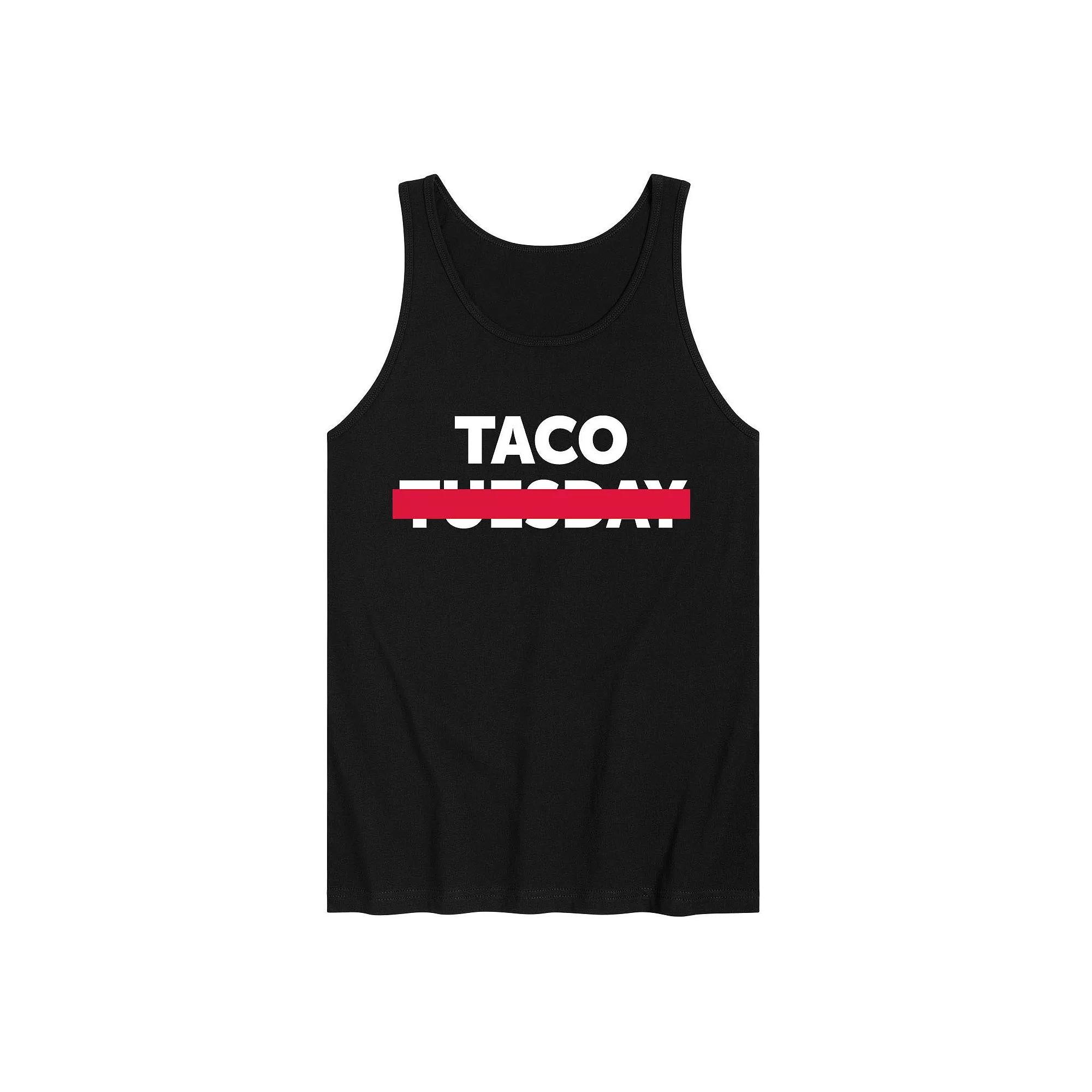 Men's Taco Crossed Out Graphic Tank Top,  Product Image