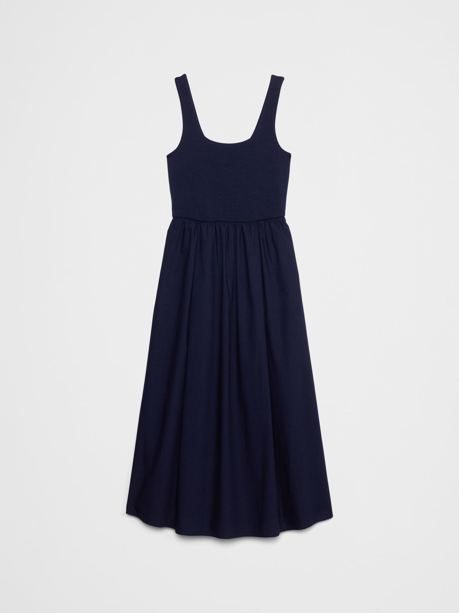 Tank Mixed Media Midi Dress Product Image